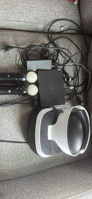 Sony PlayStation VR Headset Bundle w/ Camera, 2 Move Controllers, PS5 Adapter 
