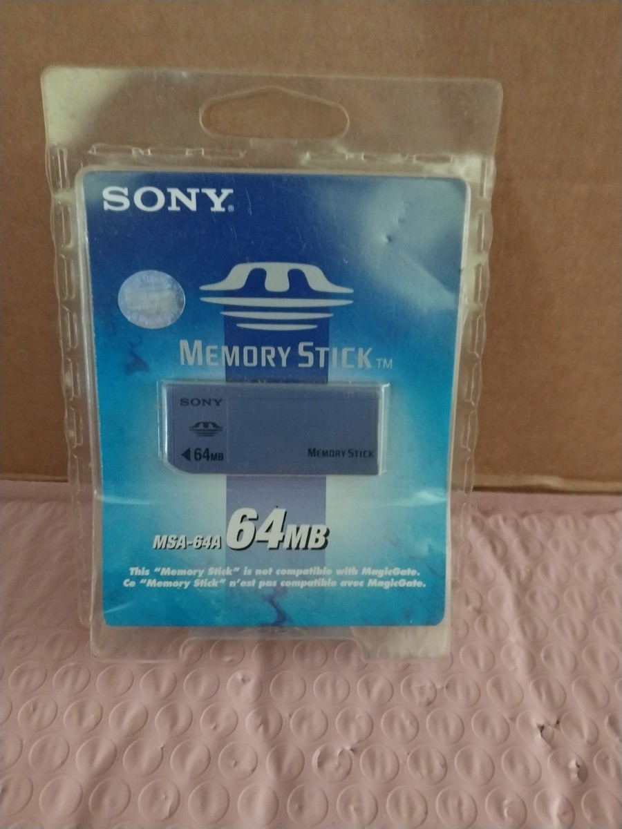 Sony 64MB Memory Stick Card - OEM - MSA-64A New Sealed Package