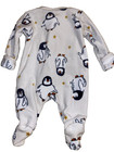 JC !WOW! OLD NAVY Preemie PENGUIN Plush Velour Footed Sleeper w/Mittens — photo 3