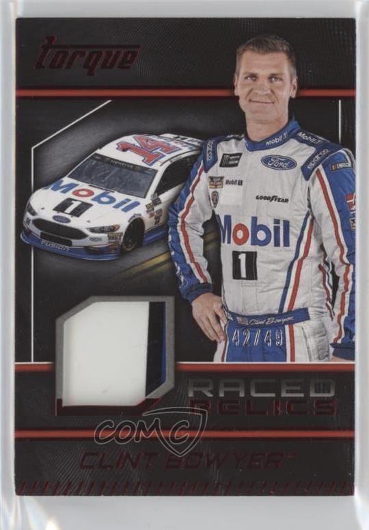 2017 Panini Torque Raced Relics Red 42/49 Clint Bowyer #RR-CB 0t6p