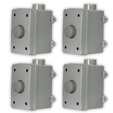 Acoustic Audio AAOVCD-G Outdoor Volume Controls Gray Weatherproof 4 Piece Set