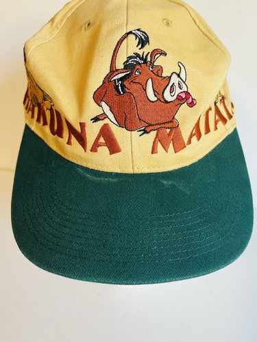 Vintage Disney The Lion King Hakuna Matata NO WORRIES Cap Hat Adult Snapback 90s - Bild 15 von 17