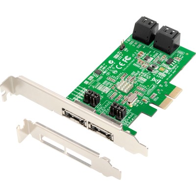 Dawicontrol DC-624E Blister RAID Storage Controller / 2x PCI-e / 4 Channel/SATA 
