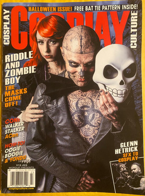 ZOMBIE BOY & RIDDLE cosplay HUGH JACKMAN glenn Hedrick MORPH Atlantic convention