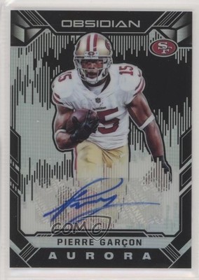 2018 Panini Obsidian Aurora 67/100 Pierre Garcon #AA-PG Auto s3g