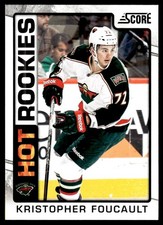 2012-13 Score Hot Rookies Kristopher Foucault Rookie Minnesota Wild #510