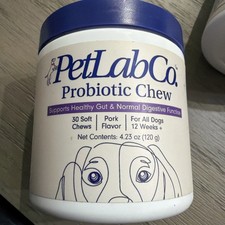 Pet Lab Co Probiotic Soft Chew For L Dogs, 30 , Pork ,USA SELLER Exp 7/26