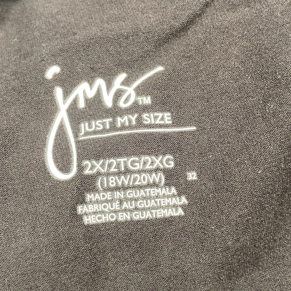 Pantalones cortos de motociclista Just My Size JMS para mujer talla 2X negros elásticos nuevos sin etiquetas Foto 2 de 4