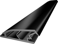 Exitex Dreisechskant Türdichtung 933 mm schwarz Gummi Zugluftstopper Einsatz 36"