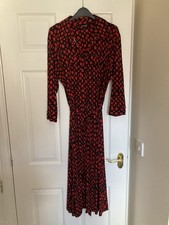 Red & Black Spot Shirt Dress