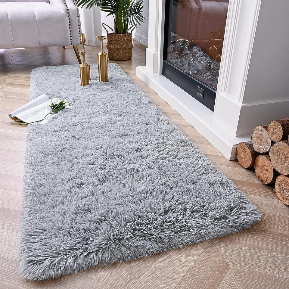 Soft Fluffy Runner Rug for Bedroom Living Room Nursery Kids Girls Home Decor - Image 4 of 4