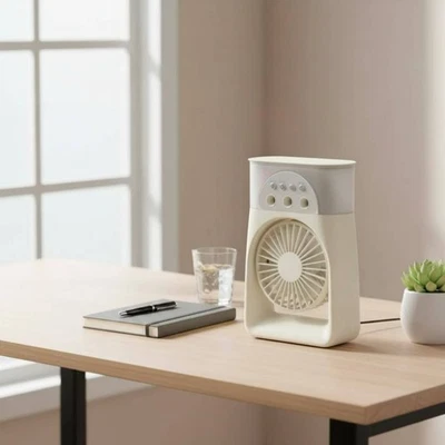 Ventilateur Brumisateur USB Multifonction 3 En 1 Mini Refroidisseur D'air USB - Bild 1 von 4