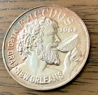 1977 BACCHUS / Happily Ever After  .999 FINE SILVER Mardi Gras Doubloon