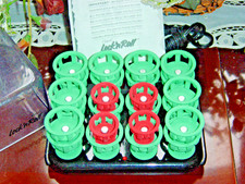 CLAIROL-LOCK N ROLL TIGHT SPIRAL CURLS 24 2 SIZES HOT CURLERS ROLLERS PAGEANT