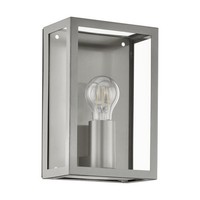 Wandlampe Wandleuchte Innen Edelstahl In Edelstahl Glas In Klar E27 Fassung