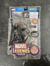2004 TOY BIZ MARVEL LEGENDS SERIES V 5 BLADE with POSTER BOOK & MOTORCYCLE H35