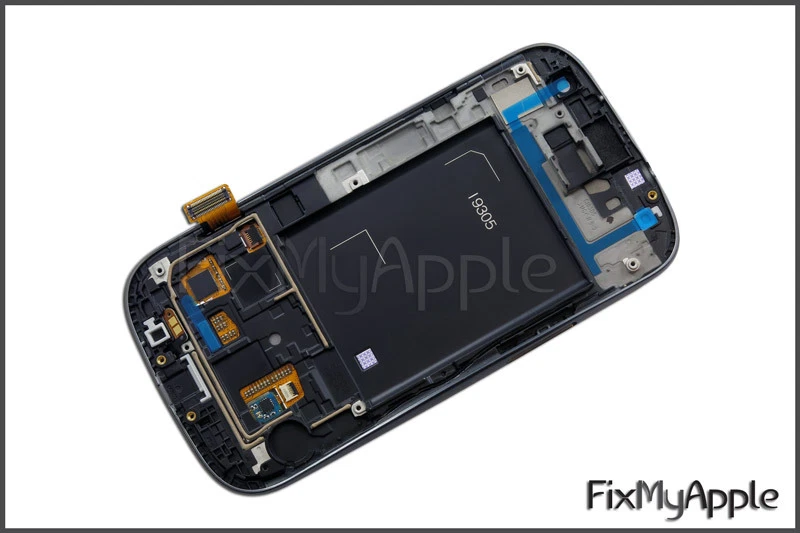 Conjunto de marco digitalizador de pantalla táctil LCD azul Samsung Galaxy S III S3 4G i9305 Foto 3 de 4