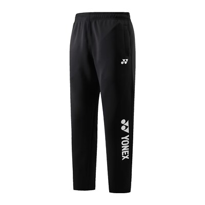 Yonex Training Pants Unisex Plain Logo Sweatpants Black Casual