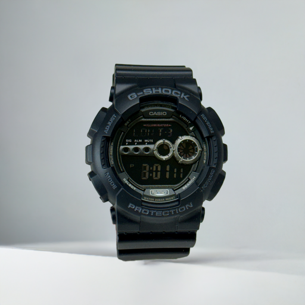 Casio G-Shock GD100-1B Men's Digital Outdoor Watch BLACK NEW | eBay