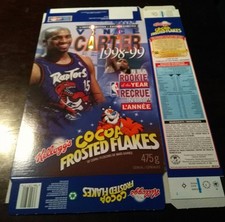 Vince Carter Toronto Raptors Rookie Cereal Box Printed Auto Signature * Rare *