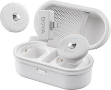 BOYA OMIC Wireless Lavalier Microphone for iPhone Lightning 15hr/50m - White