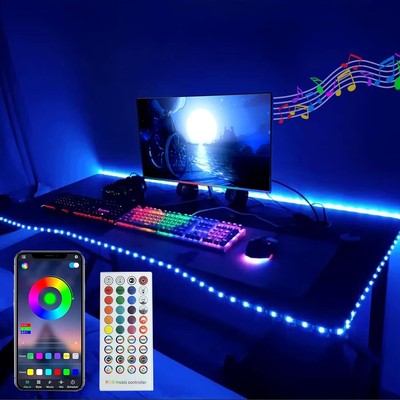 Monitor LED Backlight, USB Powered 10 ft Led Light Strip for TV Multicolor 