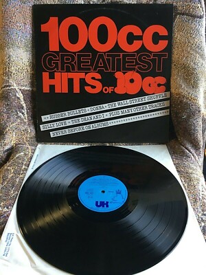 10CC VINYL 100cc greatest hits of 10CC LP UK 1st Press 1975 DONNA rubber bullets