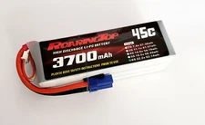 RoaringTop LiPo Battery Pack 45C 3700mAh 6S 22.2V with EC5 Plug 