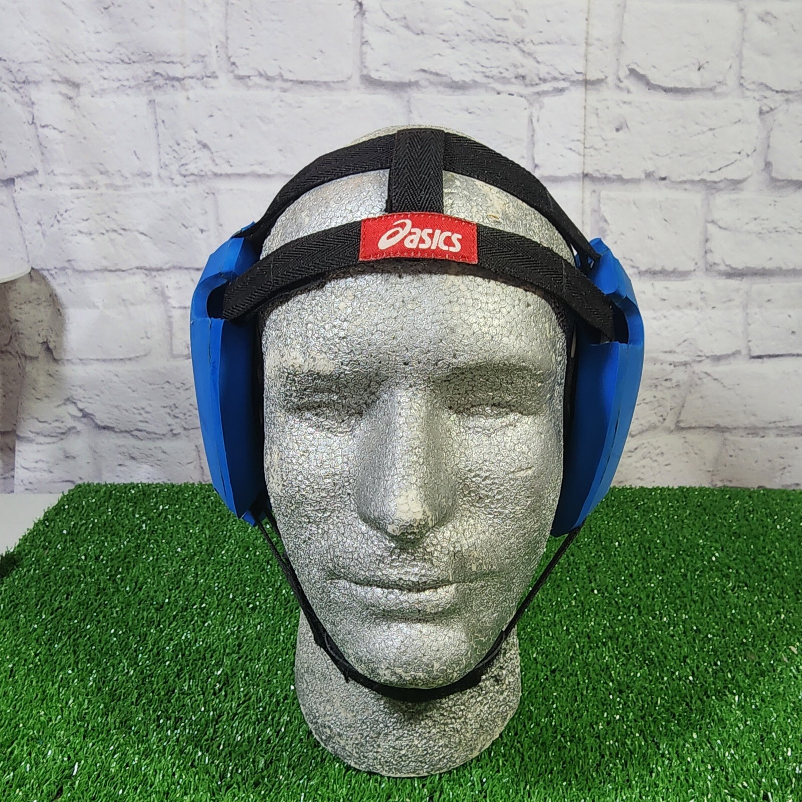 Asics Wrestling Headgear Earguards Blue & Black Adult Size Adjustable