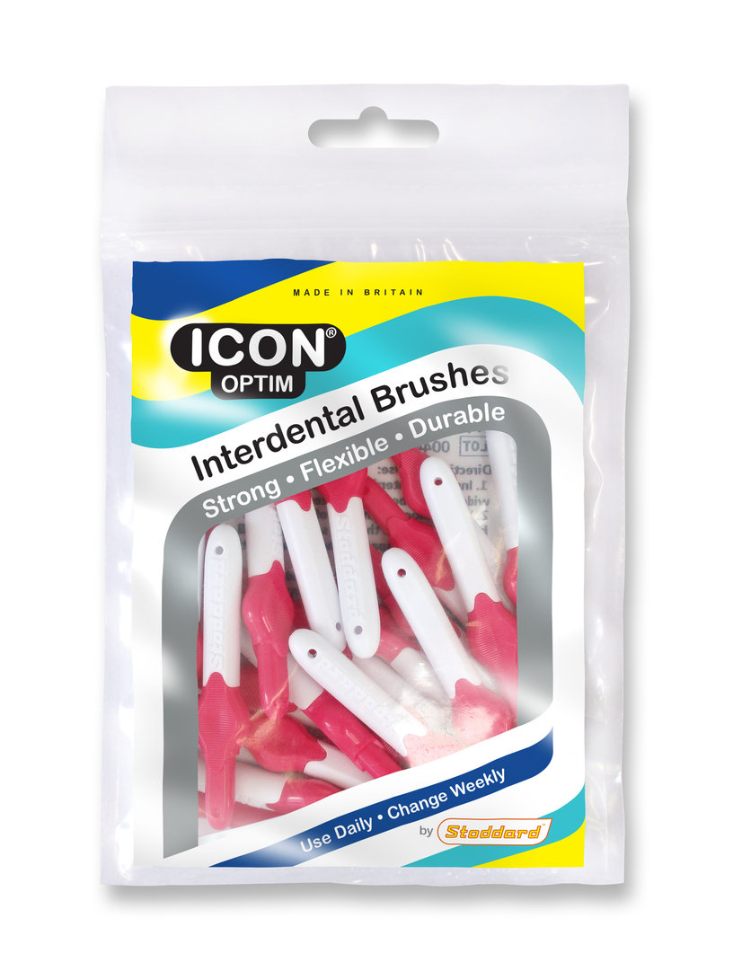 Stoddard Icon Optim standard Interdental Brush 25 Brushes Pack All