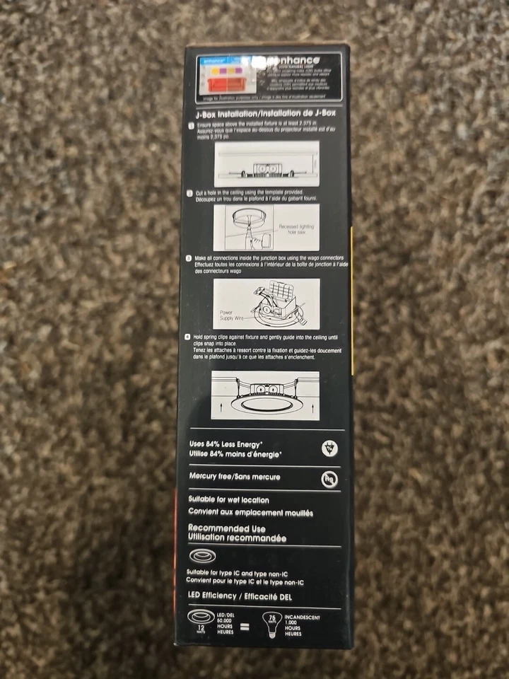 Feit Electric Canless Downlight White 6" 3000K Bright Wht 12W 120V LEDR56JBX/930 - Image 2 of 4