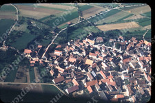 sl90 Original slide 1956 Red Kodachrome Germany aerial view village 067a