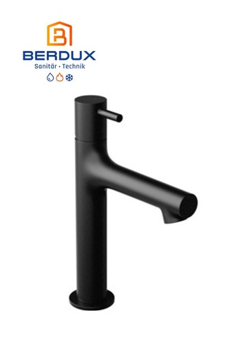 VIGOUR Einhand-WT Armatur white Piccolo m.Ablaufgarnitur schwarz matt