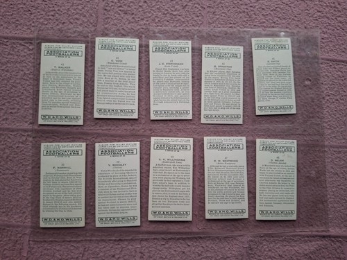 COMPLETE SET - WILLS - ASSOCIATION FOOTBALLERS (EIRE ISSUE NON ADH BACK) GD/VG - Picture 10 of 10