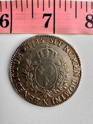 Rare 2 silver ECU 1785 France, Louis XVI - Picture 2 of 4