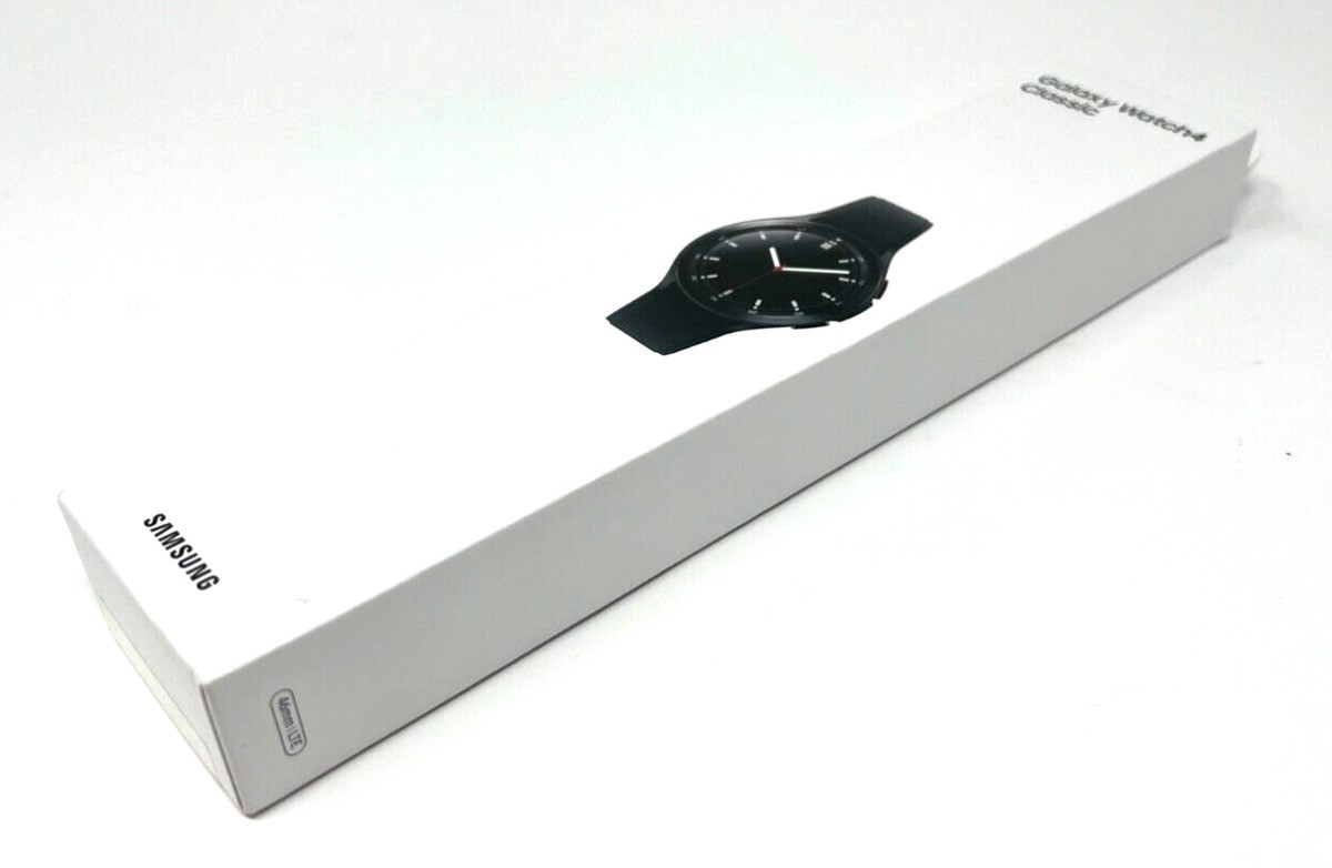 SAMSUNG Galaxy Watch 4 LTE 46mm Smartwatch GPS Fall Detection Black