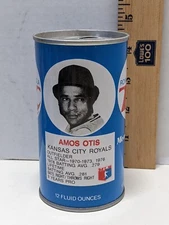 Vintage RC Cola Can Amos Otis Kansas City Royals MLB Baseball Collectible 