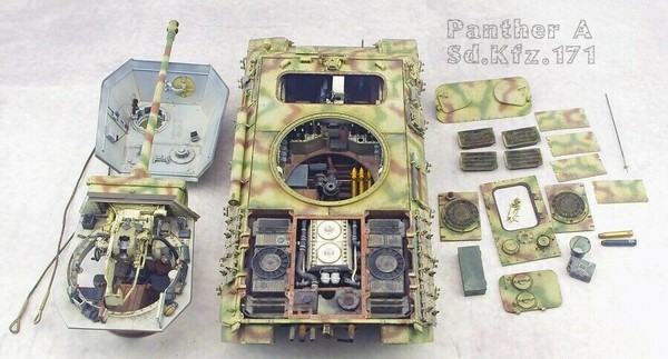 Takom 2097---German Panther Ausf.A Early Production  (full interior)  1/35