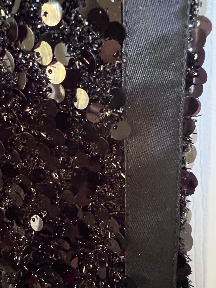 Dolce & Gabbana NEW BLACK SEQUIN PANTS SILK Lining SIZE 44- 42 | eBay