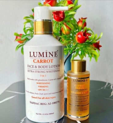 Original Lumine Carrot Face & Body Lotion n Serum