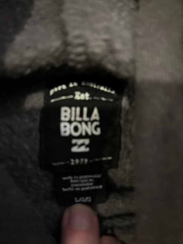 Vintage Billabong L GRAY PULLOVER HOODIE SWEATSHIRT 73 Scenic  SKATEBOARD SURF - Image 4 of 4