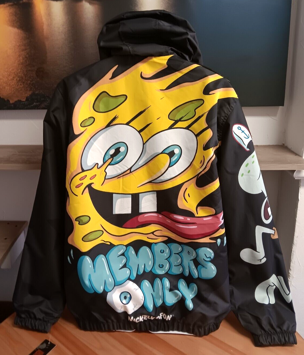 Members Only X Sponge Bob Jacket Large Mens Womens Members Only X Sponge Bob Jacket Large Mens Womens