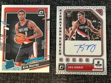 Kris Murray Optic Signature Series Autograph Rookie card 🔥 Free Bonus