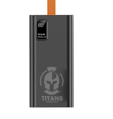 Titans portable charger power bank 50000mah LED Digital 4 USB Fast Charge 22.5W