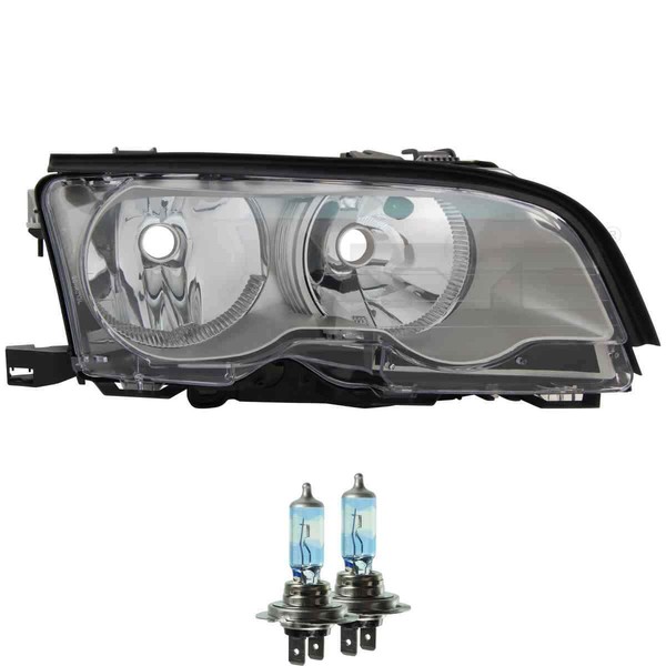 Scheinwerfer Links Titanium H7/H7 FüR BMW 3Er Cabriolet E46 Inkl. Osram Lampen-image