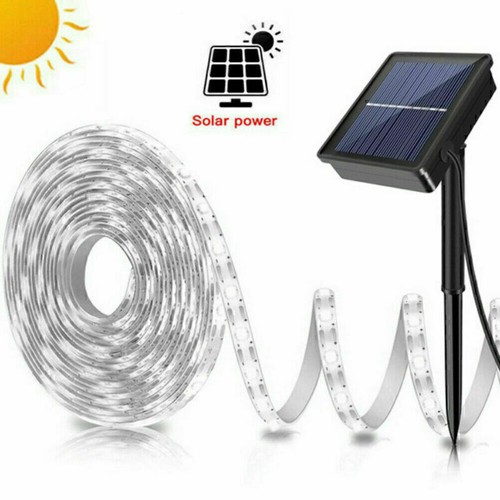 Outdoor Solar LED Strip Lights Waterproof Garden Flexible Tape Rope Lamp 8 Modes - Picture 25 of 26