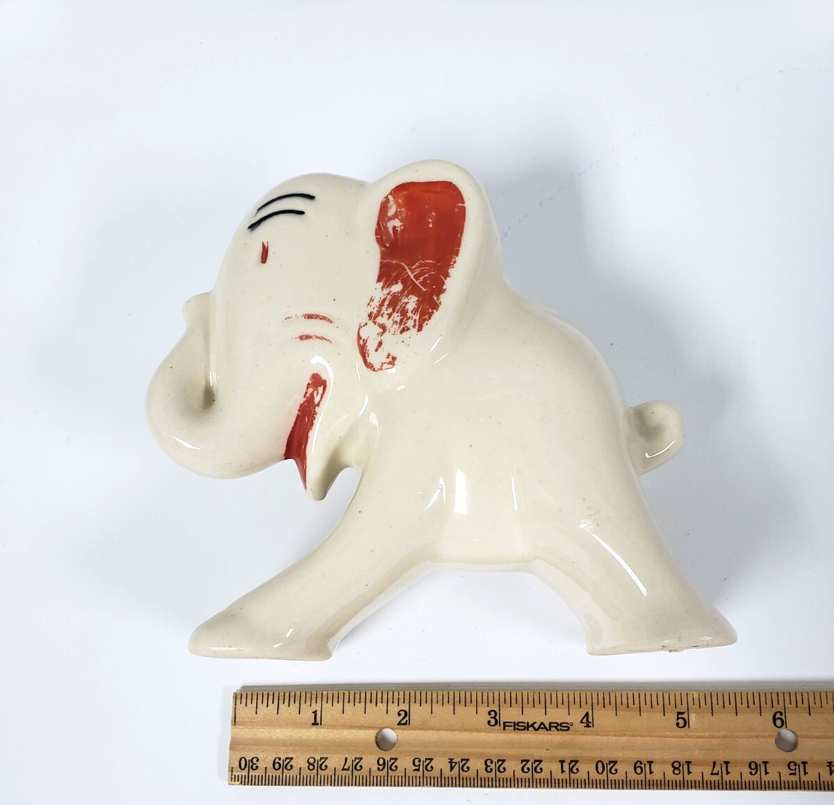 Vintage Hull Pottery Ceramic Baby Elephant Planter 5 1/2 W x 5in T  1950s thumbnail 11