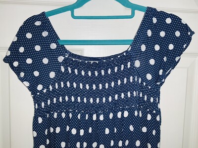 Robe Fille Collection Indigo De M&S - Taille 7-8 Ans - Occasion Très Bon État