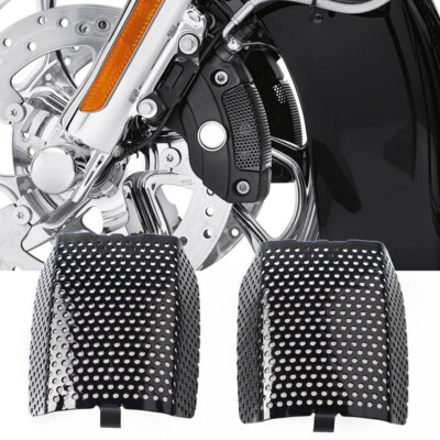 2xVorderrad Bremssattel Einsätze Abdeckung Kappe Für Harley Touring Street Glide