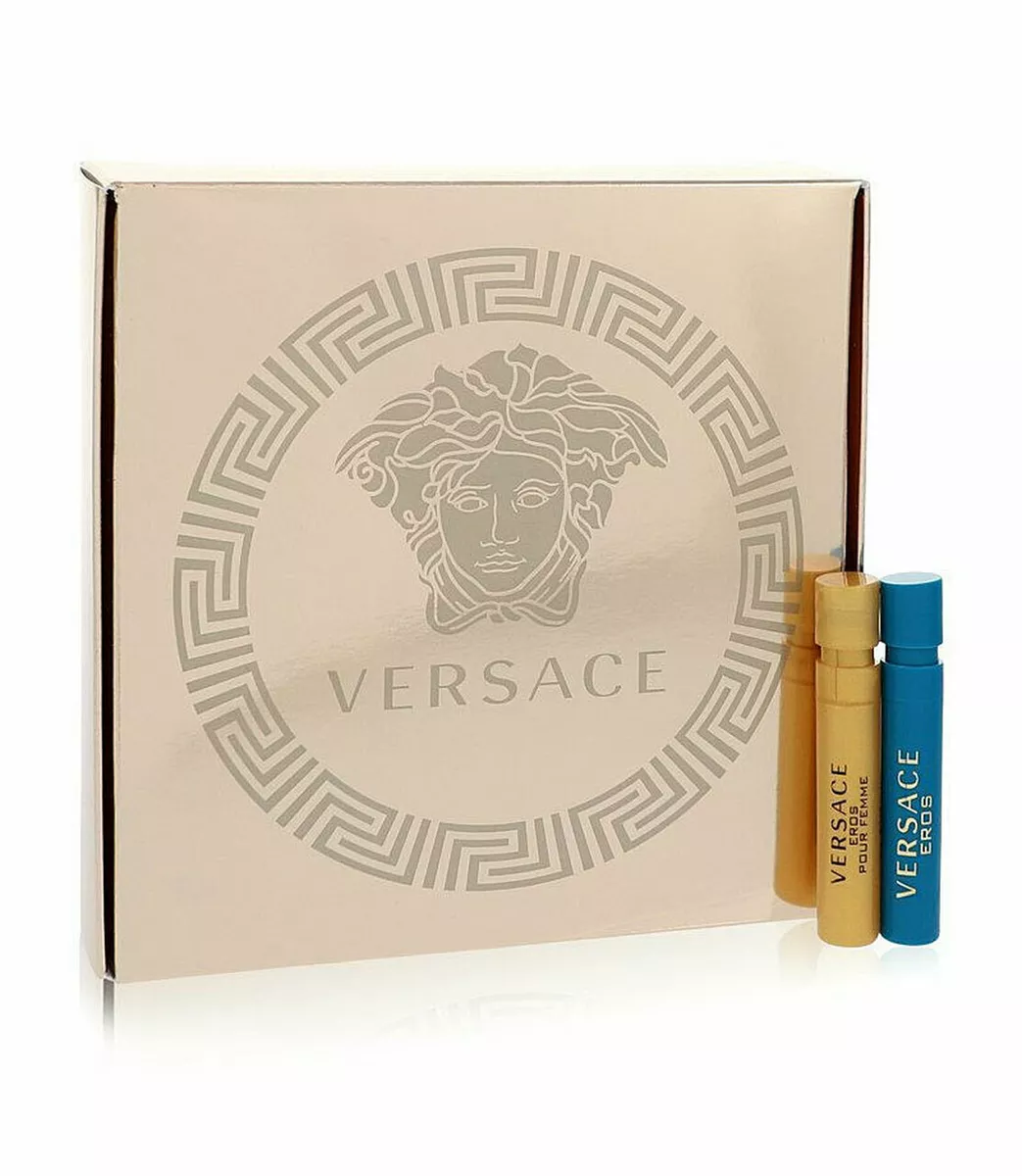 Versace Eros 0.03 oz / 1ml Eau de Toilette and Eros Pour Femme Eau De Parfum  Duo | eBay